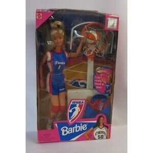 VINTAGE 1998 WNBA BARBIE #20205 New In Box Mattel Caucasian Blonde Basketball